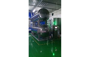 江蘇南（nán）通全自動雙層水浴1200*3600使用現場。用於鵪鶉（chún）蛋高溫殺菌。