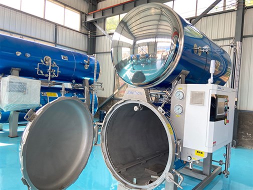 雙層水浴式鋁罐高溫（wēn）滅菌設備 高溫殺菌鍋