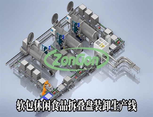 全自動殺菌流水線配（pèi）套裝卸係統